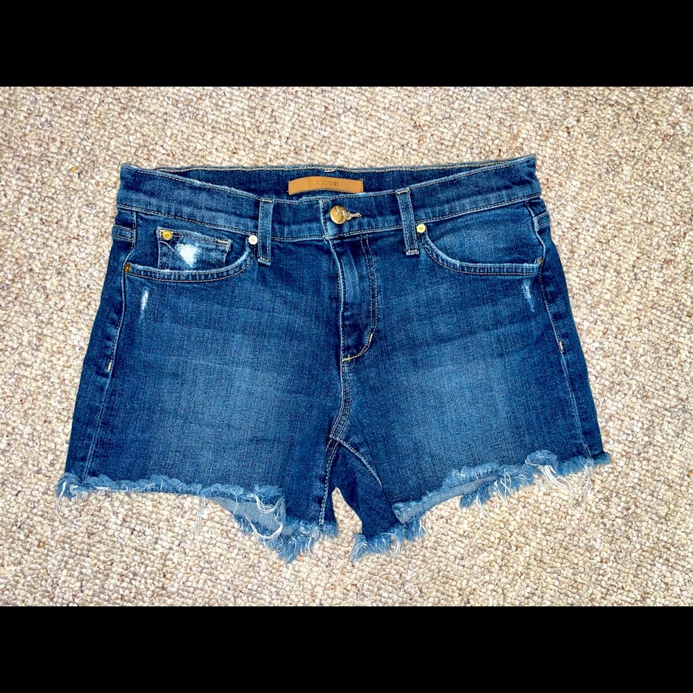 Denim cutoff shorts